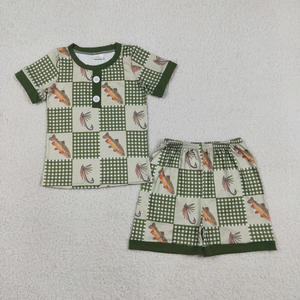 Conjunto de Verano de Dos Piezas para Niños Pequeños, Pantalones Cortos Casuales con Estampado Lindo, Venta al Por Mayor - Product Image 6
