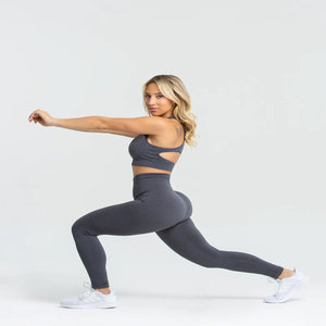 Wholesale Compression Leggings Women's Butt Lifting High-waisted <b>Nude</b> Pocket Yoga Pants Stretchy Sports Leggings - Product Image 4