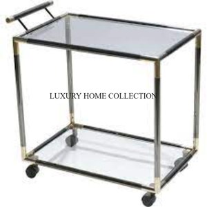 Chariot de service en métal innovant et tendance avec rangement polyvalent et design compact pour les petits espaces au tarif de gros - Product Image 5
