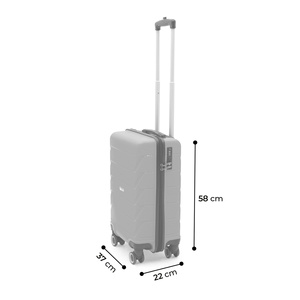 Maleta Copella de 55 CM de Polipropileno, Tamaño de Cabina, Irrompible y Duradera, Multicolor, para Adultos Unisex - Product Image 3