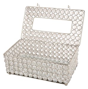 Boîte porte-serviettes en cristal de qualité supérieure pour décorations de table et de mariage - Product Image 1