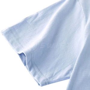 T-Shirt décontracté pour hommes de haute qualité 100% coton respirant col rond motif solide à manches courtes 200 grammes tissu poids fabriqué au Pakistan - Product Image 4