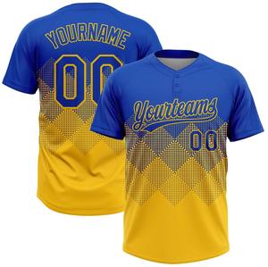 Camisetas de Softbol Personalizadas OEM con Dos Botones, Impresión Digital, 100% Poliéster, Cuello Redondo, Transpirables, Colores de Equipo, Pedidos al por Mayor Disponibles - Product Image 4