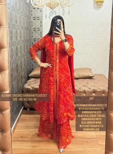 Traje Sharara étnico Shalwar Kameez indio Punjabi estilo paquistaní bordado boda y fiesta festiva desgaste mujeres - Product Image 6