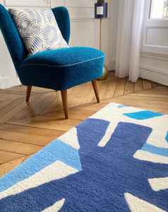 Tapis abstrait touffeté à la main Tapis en laine à motif de style moderne solide Tapis faits à la main multicolores pour la maison et personnaliser la taille disponible - Product Image 4