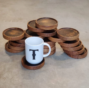 Very Nice Quality Wooden <b>Coasters</b> Classic Logo Pattern for Office Barware Accessories Juice Beer <b>Wine</b> Coffee Tea Board Placer - Product Image 6