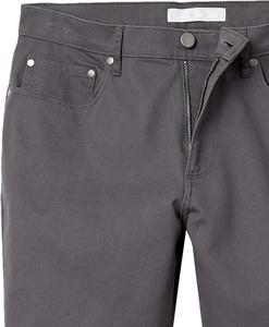 Shorts en jean droits pour hommes, lavage moyen, couleur unie, longueur genou, extensibles, par OVERSEAS SPORTS - Product Image 3