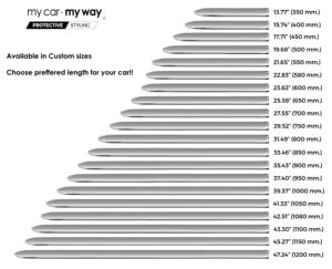Moulures latérales hybrides pour carrosserie - Ajustement universel compatible avec toutes les marques et modèles (Lots de 2) [Kit à construire soi-même] - Product Image 2