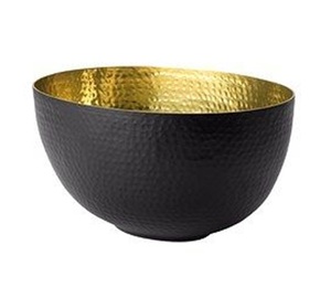 ถ้วยโลหะทุบสีดำสำหรับตกแต่งเป็นมิตรต่อสิ่งแวดล้อมแบบคลาสสิกสำหรับใส่ไปเดทและปาร์ตี้ผลไม้โต๊ะกลางโต๊ะขายส่งอินเดีย - Product Image 1