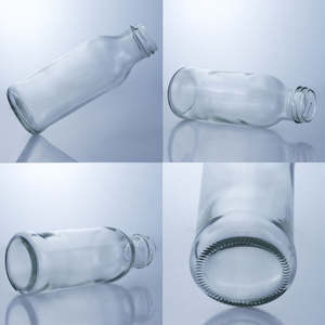 Bouteilles en verre recyclables à large ouverture de 450 ml pour jus, café, thé et eau avec bouchon à vis - Product Image 6