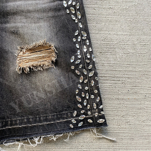 Short en jean pour homme d'été mince tendance droite lâche ins short en jean pour homme - Product Image 6