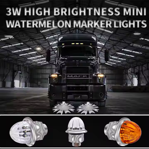 3W Công suất cao nhỏ dưa hấu ánh sáng dẫn xe tải ánh sáng bên đánh dấu ánh sáng màu đỏ hổ phách màu xanh lá cây đèn - Product Image 3