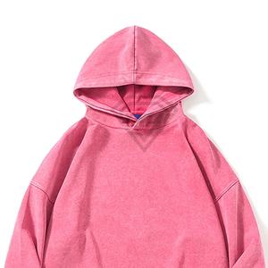 เสื้อฮู้ดดี้วินเทจ OEM สำหรับผู้ชาย ผ้าฝ้าย 100% เนื้อหนา สไตล์สตรีทแวร์ ทรงโอเวอร์ไซส์ ล้างสีแบบแอซิด ทรงหลวม ไหล่ตก สำหรับผู้ชาย - Product Image 6