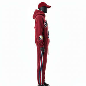 Lightweight Hooded Casual Good Quality Unisex Fitness Tracksuits <b>Set</b> High Comfortable for Workout <b>Embroidery</b> Breathable - Product Image 4