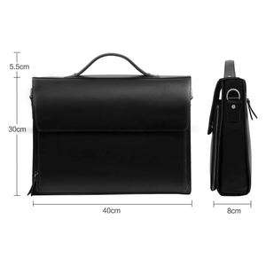 Sac pour ordinateur portable en cuir véritable de luxe multifonctionnel pour usage extérieur, dernier design, avec logo personnalisé, vente en gros pour unisexe - Product Image 2