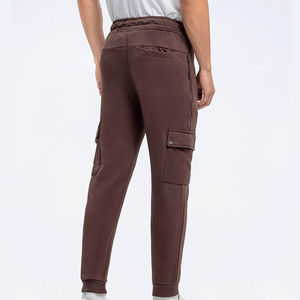 Nouveauté Jogging de haute qualité en molleton français Coupe régulière pour hommes Respirant Taille élastique avec poches cargo en usine - Product Image 3