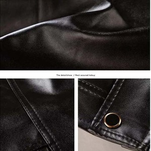 Veste en cuir pour homme de haute qualité 100% cuir, tissu léger, nouveau style, veste en cuir pour homme, vêtements d'hiver, décontractée, couleur unie - Product Image 6