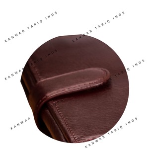 Cartera delgada de mujer con estampado de logotipo personalizado de alta calidad, monedero con cremallera triple de cuero PU a la moda, hebillas de cinturón baratas - Product Image 2