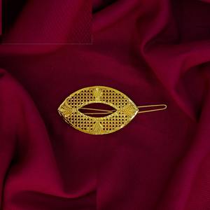 Épingle à cheveux plaquée or de qualité supérieure, finition de qualité, style arabe, Dubaï, Moyen-Orient, spécial, mode féminine, pinces à cheveux, bijoux pour cheveux - Product Image 1