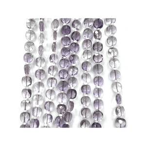 Perles de quartz améthyste rose facettées de qualité supérieure, forme coussin, 17 pouces, environ 6 mm, pour la fabrication de bijoux personnalisés en pierres précieuses de guérison - Product Image 5