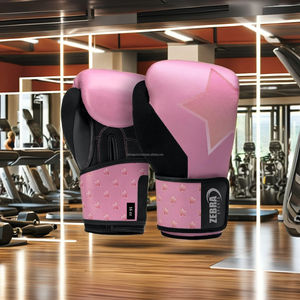 ถุงมือชกมวยหนังวัวคุณภาพสูงระดับมืออาชีพ Zebra Sports ZS-317 โลโก้สั่งทำได้ ระบายอากาศได้ดี น้ำหนักเบา กันลื่น - Product Image 1