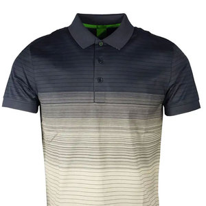 T-shirt de golf pour homme en coton tricoté 220g de haute qualité, à manches courtes, boutonné, séchage rapide, respirant, couleur unie, grande taille, logo frontal - Product Image 4