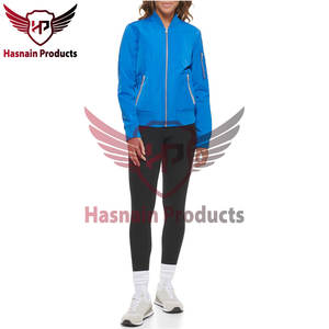 Chaquetas Bomber de Satén para Mujer de Alta Calidad con Diseño Personalizado al por Mayor, con Tela Tejida de Piel de Oveja, Relleno de Algodón y Bordado, Talla XL - Product Image 4