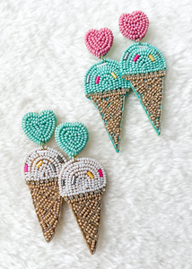 Pendientes de cuentas de semillas chapados en oro bohemio para mujer, pendientes decorativos llamativos de tamaño mediano para fiestas, bodas, gran idea de regalo - Product Image 4