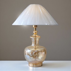 Pháp vàng đậm kính đèn bàn với nấm Champagne thiết kế đơn giản chiếu sáng phù hợp - Product Image 4
