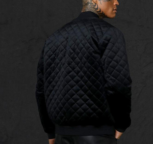 เสื้อแจ็กเก็ตผู้ชายแฟชั่นลำลองสำหรับฤดูหนาวเสื้อโค้ทแบบมีซิปทิ้งระเบิดพร้อมโลโก้ออกแบบได้ตามต้องการ - Product Image 2