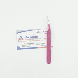 Pinzas de estrellas de aislamiento púrpura de alta calidad para extensiones de pestañas al por mayor de acero inoxidable sostenible y elegante - Product Image 3