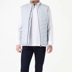 Gilet matelassé personnalisé Manteau à bulles Gilet du Nord Gilet épais en coton rembourré Hiver Gilet matelassé personnalisé en couleur blanche pour hommes femmes - Product Image 2