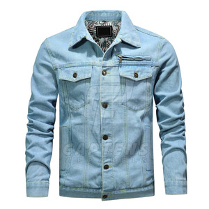 Chaqueta vaquera hecha a medida, diseñe su propio producto, chaqueta vaquera de invierno, chaqueta vaquera a prueba de viento para hombre - Product Image 1