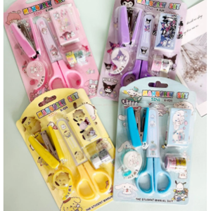 Set di articoli di cancelleria per bambini a colori con carta e plastica per il disegno e la scuola usa la stampa di Logo personalizzata - Product Image 2
