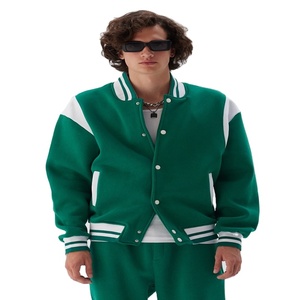 Veste pour homme avec broderie personnalisée OEM, veste varsity en laine brodée, veste de baseball pour homme - Product Image 1