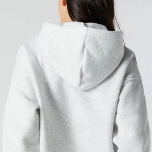 100% coton personnalisé couleur Streetwear femmes à capuche concevoir votre propre Chenille broderie sweat Logo avant pour l'hiver automne - Product Image 3