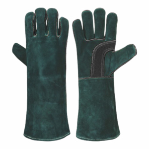 Guantes de soldadura de cuero de vaca reforzado, resistentes a la abrasión, seguridad Industrial, protección de manos, guantes para barbacoa - Product Image 6