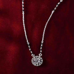 Compre Mangalsutra de Plata Pura, Elegantes Cadenas Vintage con Oro Blanco, Oro Rosa o Diamantes, para Regalo de Compromiso para Esposa - Product Image 2