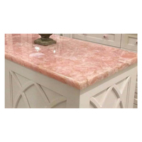 Dalle de marbre rose rose pierre naturelle personnalisable pour cuisine moderne carrelage poli pour murs sols et cotertops