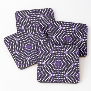 Posavasos de madera de nuevo diseño, posavasos para servir té con estampado esmaltado, Juego de 4 piezas, superventas, posavasos para el hogar y la cocina - Product Image 4