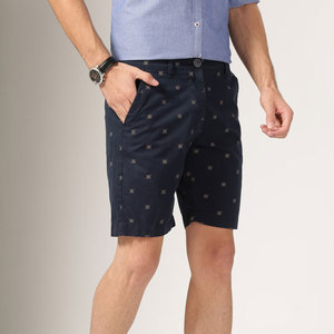 Shorts décontractés pour hommes, style urbain, taille mi-haute, fermeture élastique, coton uni, respirant, séchage rapide, couleur personnalisable, service OEM - Product Image 3