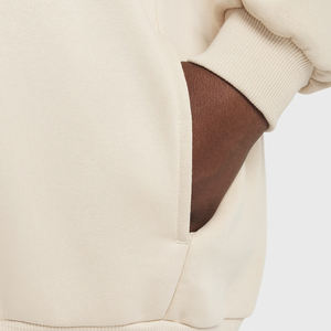 Wholesale Luxury Heavyweight Oversized Pullover <b>Hoodie</b> For <b>Girl</b> Custom Logo Solid High Quality Winter Satin Knitted <b>Sweatshirt</b> - Product Image 4