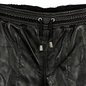 Venta en línea Último diseño Venta al por mayor Pantalones cortos de cuero para hombres de estilo único 2025 Pantalones cortos de cuero para hombres ligeros - Product Image 4
