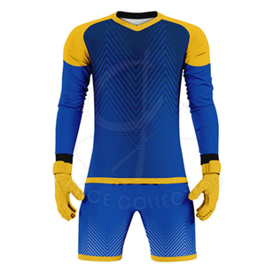 Conjunto de ropa deportiva de fútbol de poliéster 100% con kits de traje de manga larga de entrenamiento de fútbol de tela personalizable - Product Image 3