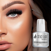 Colle pour extensions de cils sensibles (5ml/10ml) - Séchage en 5-6 secondes, liquide, waterproof, végane, sans cruauté, faible émission de vapeurs, sans formaldéhyde