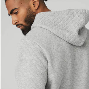 Bella Toile Gris Poids Lourd Haute Qualité Pull Sweat Uni Logo Personnalisé Hoodies Unisexe Coton À Capuche Sweat À Capuche - Product Image 4