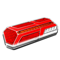 Emark Led Combiné Camion Remorque Feu Arrière 12V 24V Turn Stop Frein Inverse Brouillard Conduite Lumière avec Réflecteur Plaque D'immatriculation Lampe