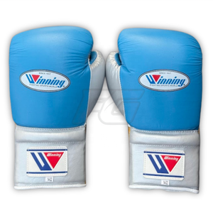 Gants de boxe personnalisés à lacets WINNING 14 oz en cuir multicolore de qualité supérieure, séchage rapide, absorption des chocs, respirants, pour la lutte - Product Image 2