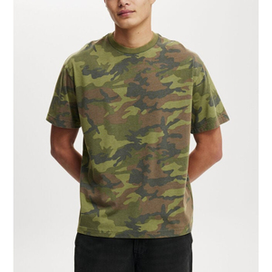 T-shirt uni pour homme, pour l'extérieur |   Bleu |   Haut de sport respirant en soie/coton à séchage rapide, coupe classique, manches courtes |   Personnalisé - Product Image 5