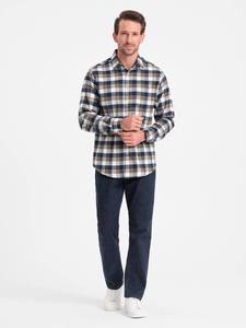 Chemise élégante à manches longues pour hommes en tissu épais qui peut être portée en hiver Produit tendance en coton Meilleur prix Chemise pour hommes - Product Image 4